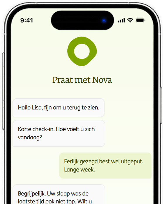 dkv app nova gezondheidszorg praat met nova