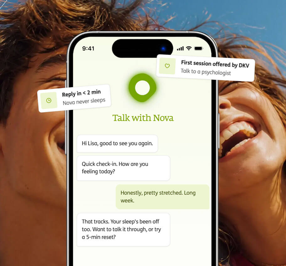 hero landing nova application dkv